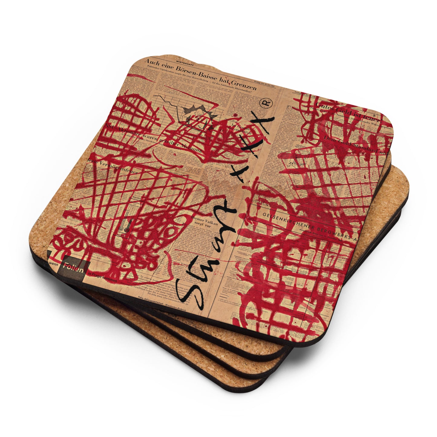 Cork-back Coaster - HAMBURG COLLECTION