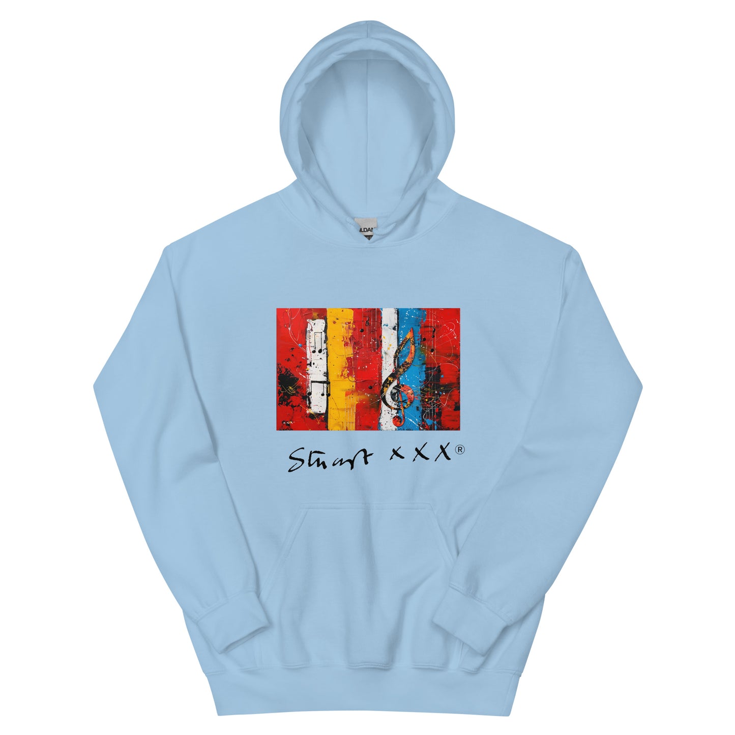 Red Horizontal - Stuart Sutcliffe Reimagined unisex Hoodie