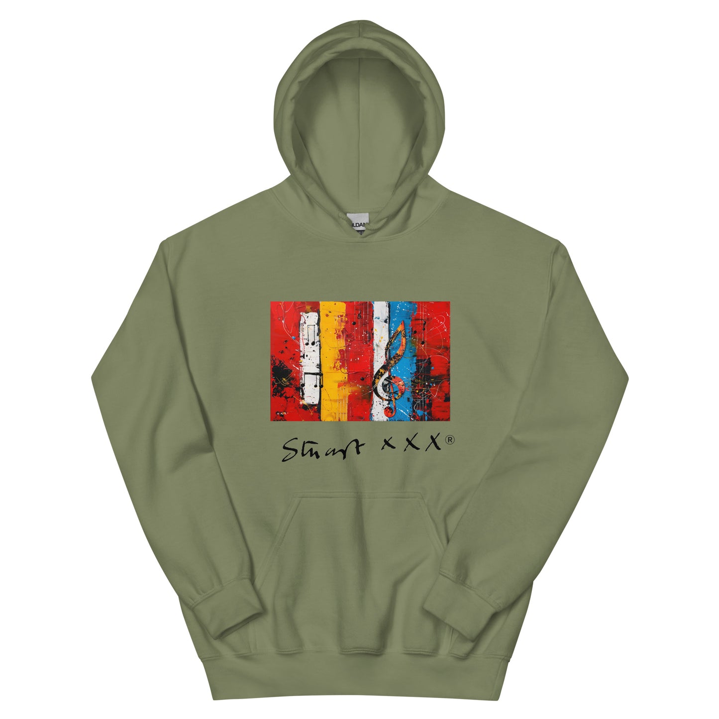 Red Horizontal - Stuart Sutcliffe Reimagined unisex Hoodie