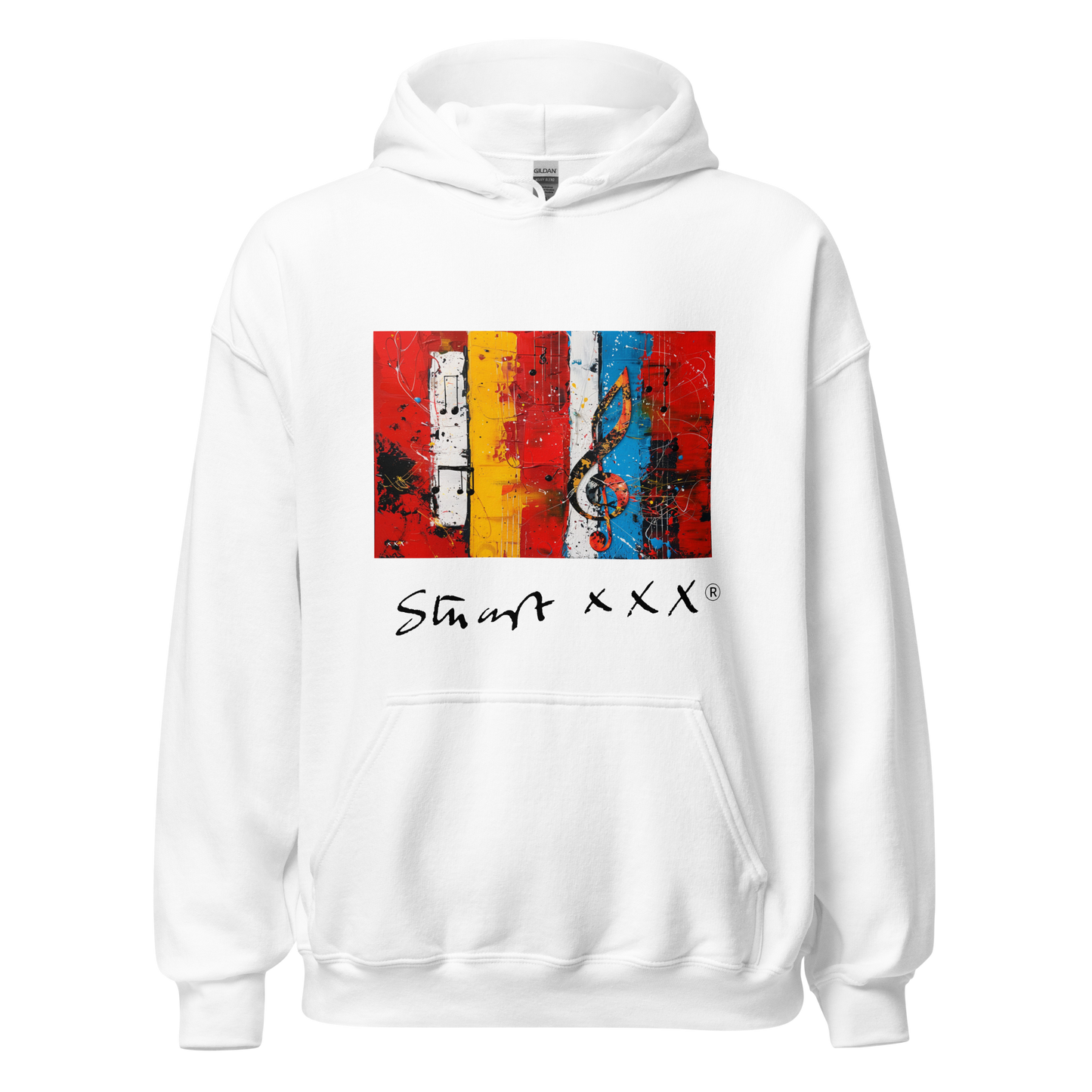 Red Horizontal - Stuart Sutcliffe Reimagined unisex Hoodie