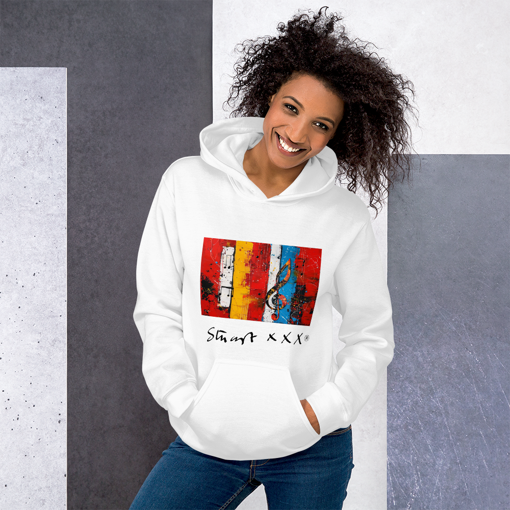 Red Horizontal - Stuart Sutcliffe Reimagined unisex Hoodie