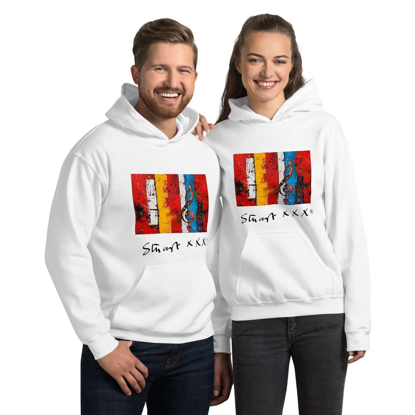 Red Horizontal - Stuart Sutcliffe Reimagined unisex Hoodie