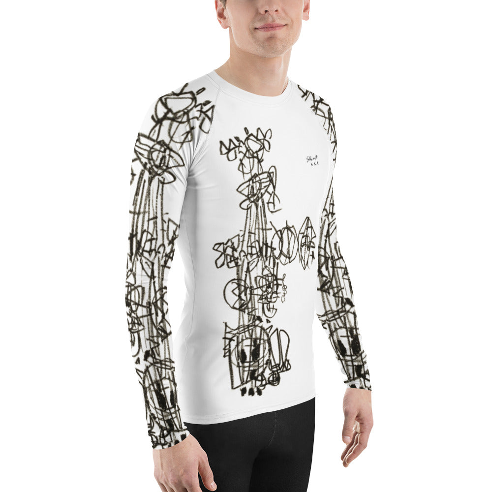 SEEDS OF GREATNESS Form Fitting Men's Athletic Art Wear - White