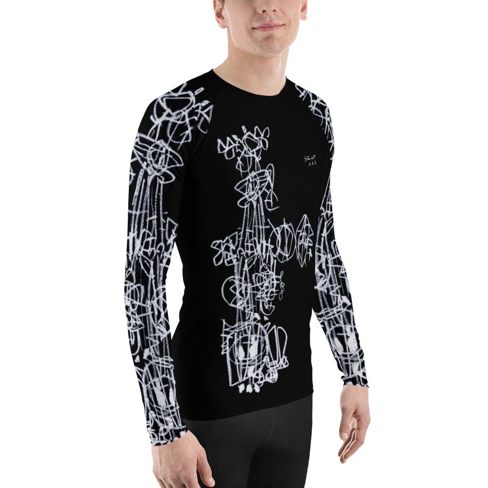 SEEDS OF GREATNESS Form Fitting Men's Athletic Art Wear - Black