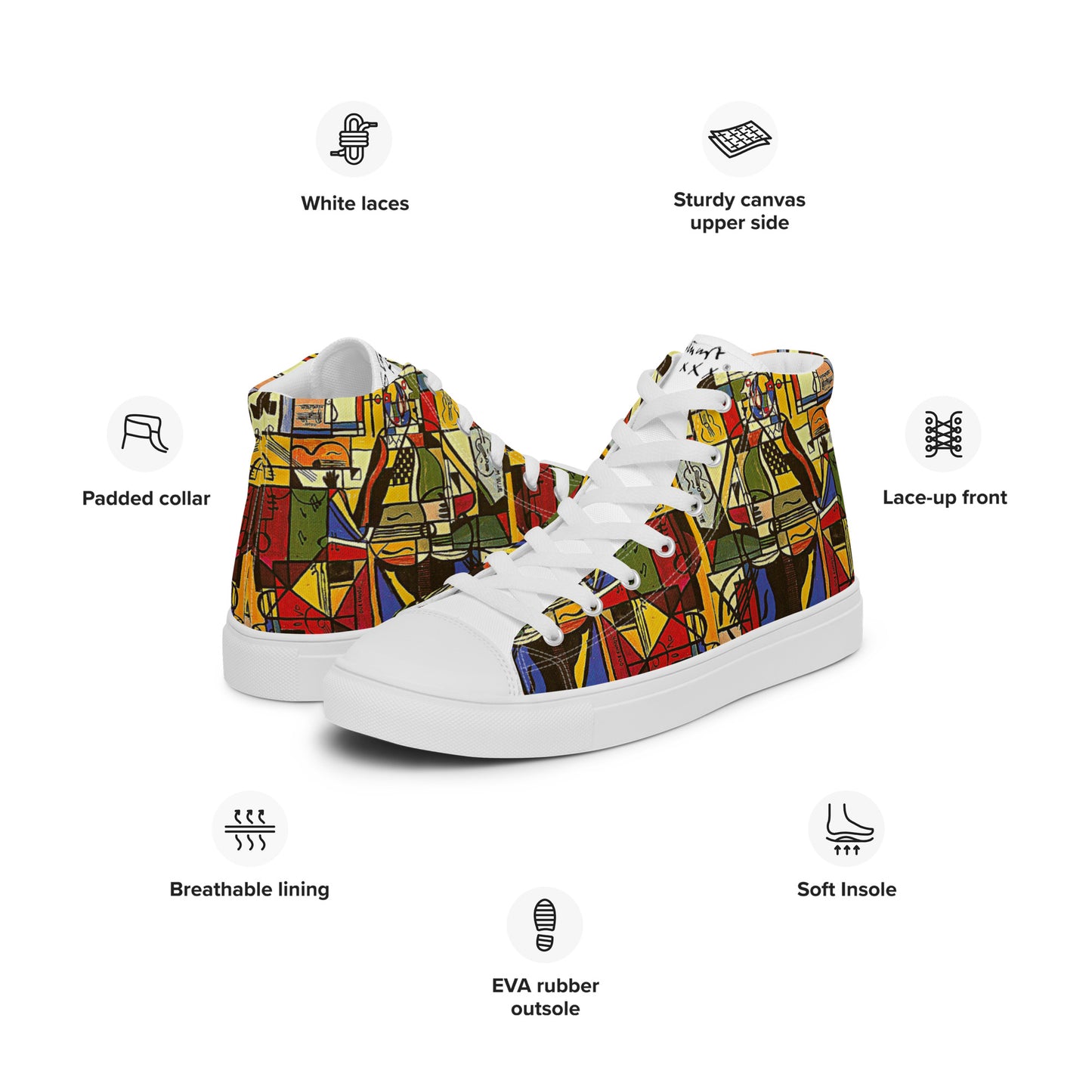 ELVIS COLLECTION Men’s high top canvas shoes