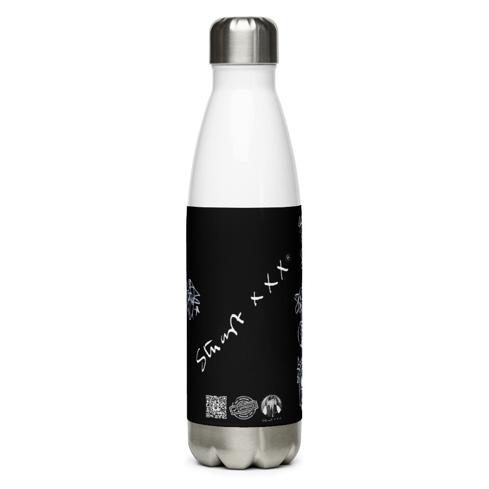 SEEDS OF GREATNESS Black Stainless Steel Water Bottle