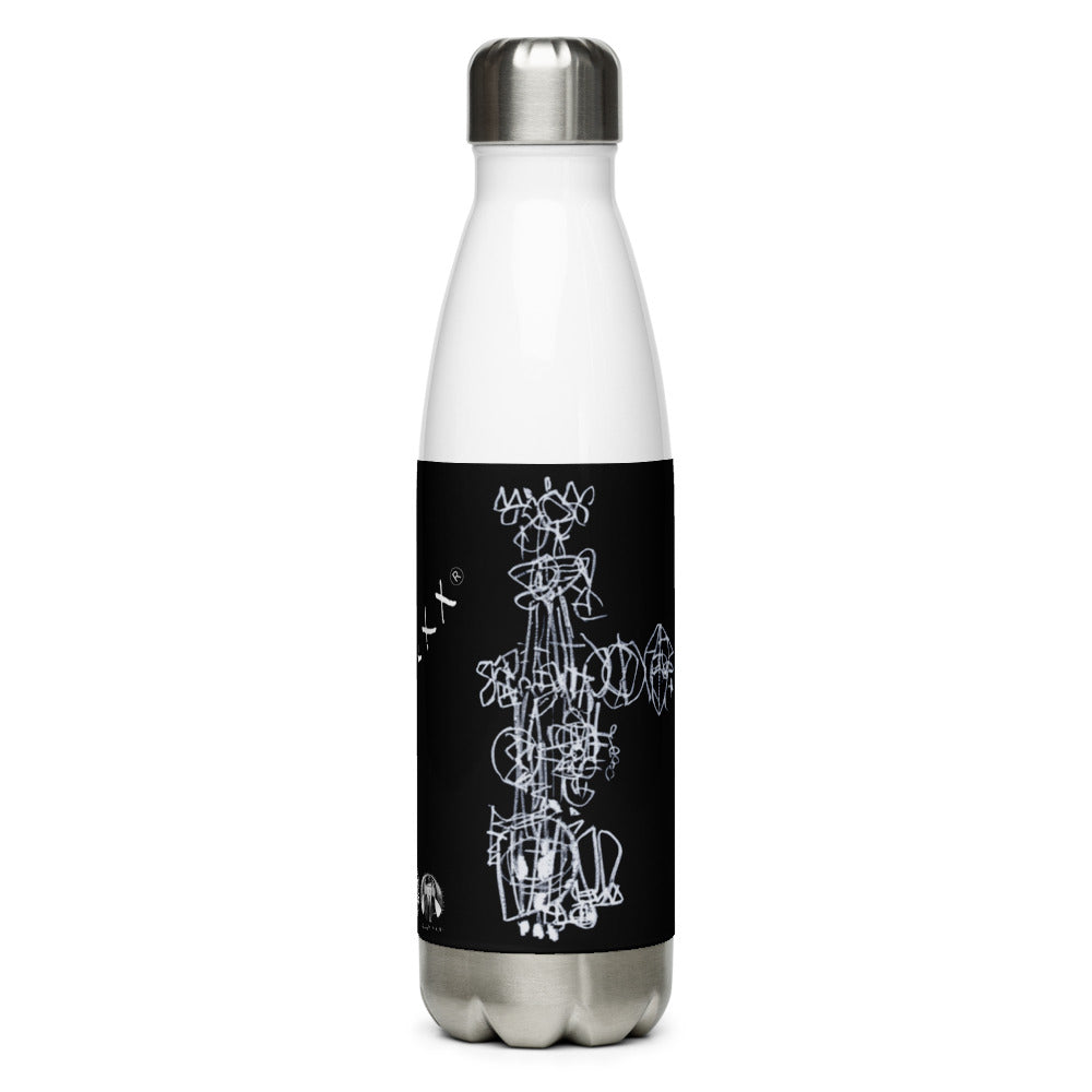 SEEDS OF GREATNESS Black Stainless Steel Water Bottle