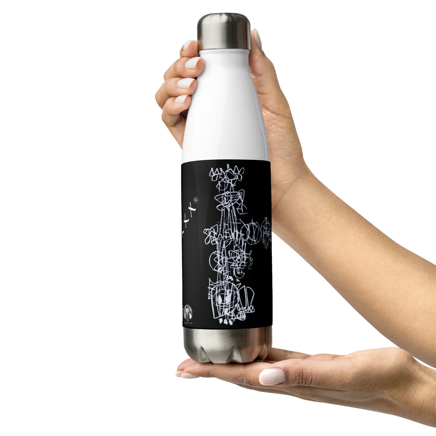 SEEDS OF GREATNESS Black Stainless Steel Water Bottle