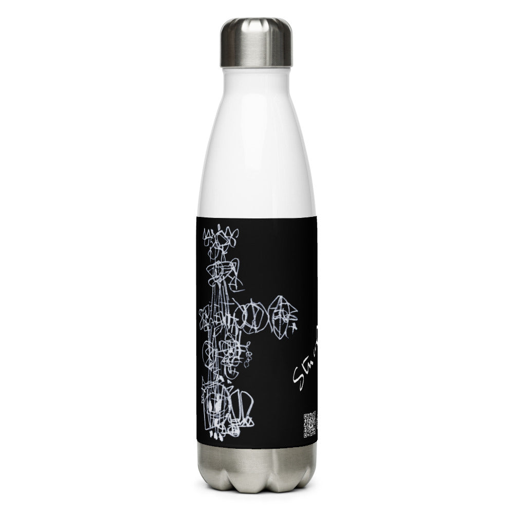 SEEDS OF GREATNESS Black Stainless Steel Water Bottle